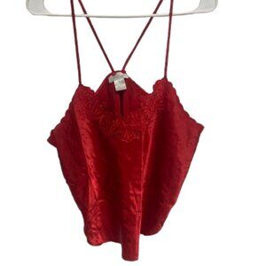 Inner Most Red Embroidered Tank Top LARGE